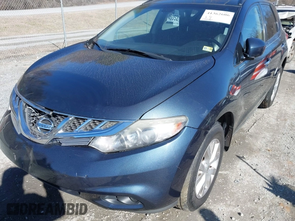 2014 Nissan Murano S with VIN JN8AZ1MWXEW520200, listed as a IAAI auction lot 41362606 with 130,380 mi miles and . Bid and sale history available at DreamBid. Image 19.