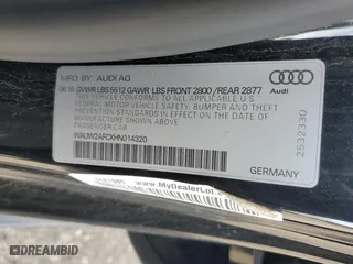 2017 Audi A7 Premium Plus with VIN WAUW2AFCXHN014320, listed as a Copart auction lot 44638995 with 71,589 mi miles and Salvage Title. Bid and sale history available at carsss.com. Image 12.