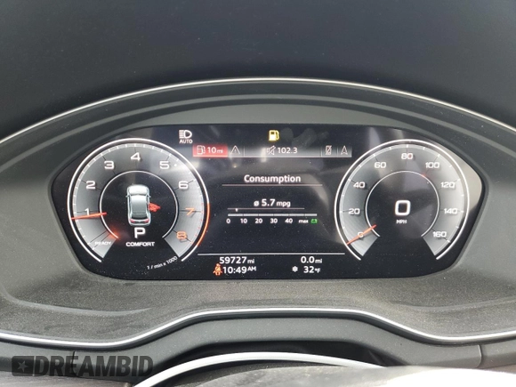 2021 Audi Q5 Prestige with VIN WA1CAAFY4M2008426, listed as a Copart auction lot 41816035 with 59,727 mi miles and Salvage Title. Bid and sale history available at carsss.com. Image 9.