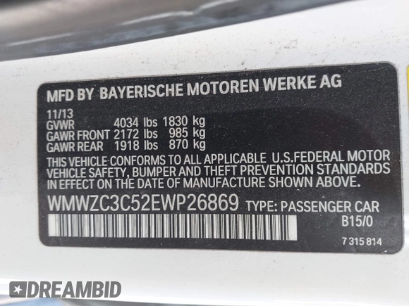 2014 MINI Countryman S with VIN WMWZC3C52EWP26869, listed as a IAAI auction lot 41756310 with 91,941 mi miles and . Bid and sale history available at DreamBid. Image 9.