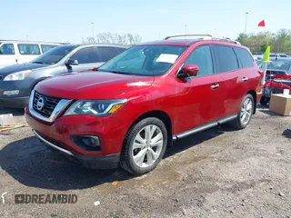 2018 Nissan Pathfinder SL with VIN 5N1DR2MN4JC665214, listed as a IAAI auction lot 41970395 with 183,111 mi miles. Bid and sale history available at carsss.com. Image 17.