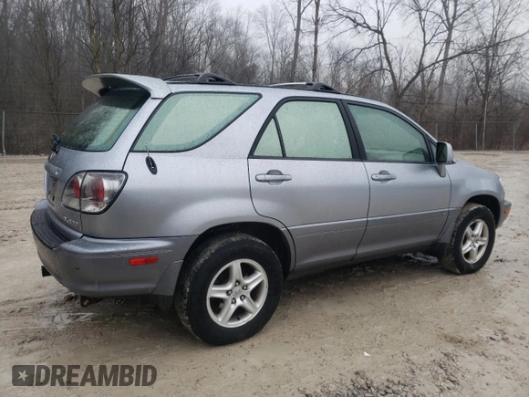 2001 Lexus RX 300 with VIN JTJHF10UX10201056, listed as a Copart auction lot 85678484 with 125,636 mi miles and Clean Title. Bid and sale history available at carsss.com. Image 3.