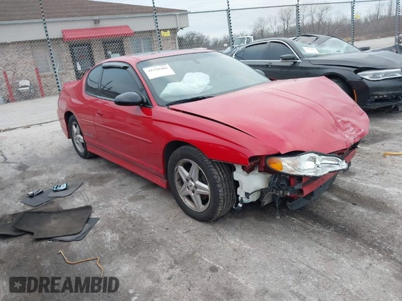 2004 Chevrolet Monte Carlo SS Supercharged z VIN 2G1WZ151349181767, wystawiony jako IAAI lot #41128408 z przebiegiem 231 350 mil mil oraz . Historia ofert i sprzedaży dostępna na DreamBid. Obrazek 1.