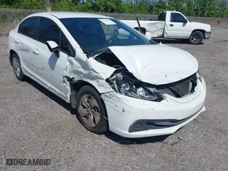 2013 Honda Civic Sdn LX with VIN 2HGFB2F57DH548566, listed as a IAAI auction lot 39173930 with 150,567 mi miles. Bid and sale history available at carsss.com. Image 6.