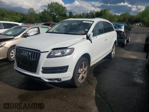 2015 Audi Q7 Premium Plus z VIN WA1LGAFE8FD026827, wystawiony jako Copart lot #55483895 z przebiegiem 102 239 mil mil oraz Szkoda całkowita • Salvage title. Historia ofert i sprzedaży dostępna na DreamBid. Obrazek 1.