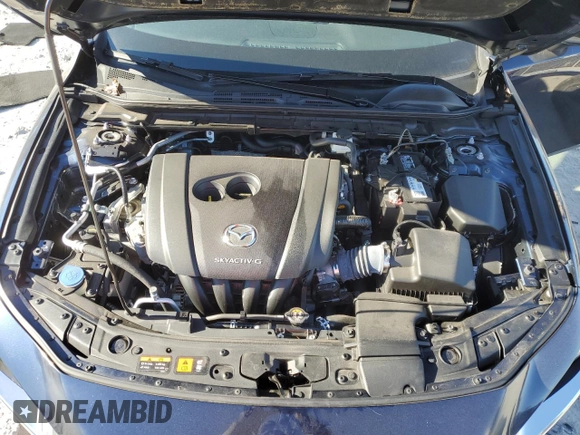 2021 Mazda 3 S with VIN 3MZBPAAL6MM254248, listed as a Copart auction lot 80658484 with 46,838 mi miles and Salvage title. Bid and sale history available at DreamBid. Image 12.