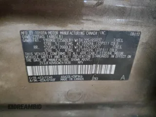 2012 Toyota RAV4 with VIN 2T3JF4DV6CW241836, listed as a Copart auction lot 43722885 with 155,775 mi miles and Non Repairable. Bid and sale history available at carsss.com. Image 13.