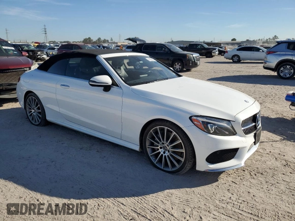 2017 Mercedes-Benz C 300 with VIN WDDWK4JB3HF541876, listed as a Copart auction lot 81630864 with 61,473 mi miles and Clean Title. Bid and sale history available at DreamBid. Image 4.
