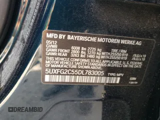 2013 BMW X6 xDrive35i z VIN 5UXFG2C55DL783005, wystawiony jako Copart lot #53490695 z przebiegiem 159 848 mil mil oraz Szkoda całkowita • Salvage title. Historia ofert i sprzedaży dostępna na DreamBid. Obrazek 14.
