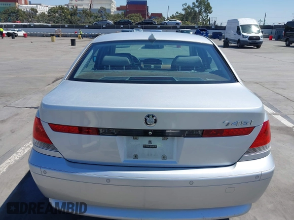 2003 BMW 7 Series 745i with VIN WBAGL63423DP66443, listed as a IAAI auction lot 41993529 with 163,993 mi miles and . Bid and sale history available at DreamBid. Image 16.