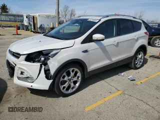 2015 Ford Escape Titanium with VIN 1FMCU9J96FUC46213, listed as a Copart auction lot 50299845 with 130,535 mi miles and Salvage Title. Bid and sale history available at carsss.com. Image 1.