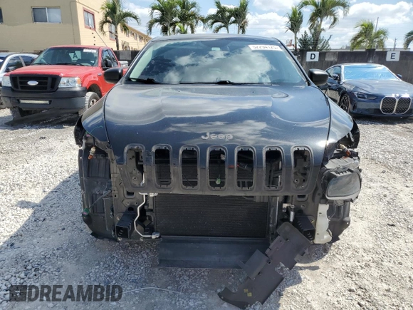 2014 Jeep Cherokee Sport with VIN 1C4PJLAB7EW123442, listed as a Copart auction lot 52294125 with 189,047 mi miles and Salvage Title. Bid and sale history available at DreamBid. Image 5.