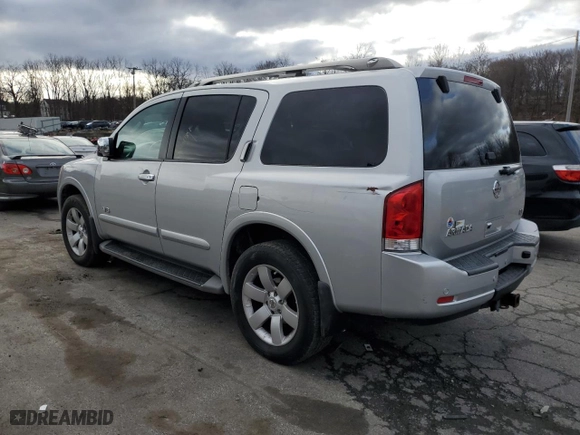 2008 Nissan Armada SE with VIN 5N1AA08CX8N622065, listed as a Copart auction lot 85101784 with 140,310 mi miles and Salvage Title. Bid and sale history available at carsss.com. Image 2.