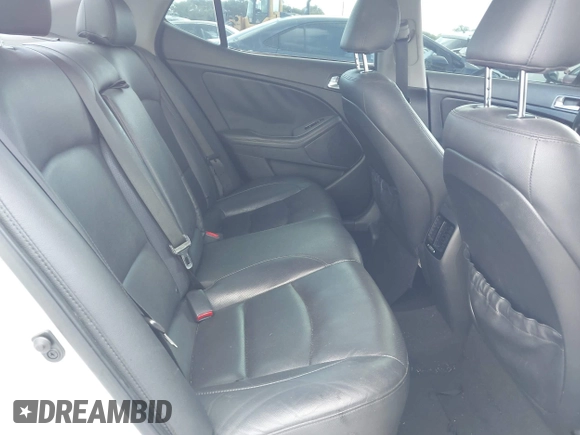 2015 Kia Optima SX Turbo with VIN 5XXGR4A60FG503940, listed as a IAAI auction lot 41944773 with 214,914 mi miles. Bid and sale history available at carsss.com. Image 8.