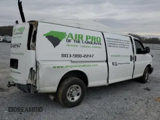 2012 Chevrolet Express Cargo with VIN 1GCZGUCG6C1192848, listed as a Copart auction lot 42388714 with Not Provided miles and Salvage Title. Bid and sale history available at DreamBid. Image 3.