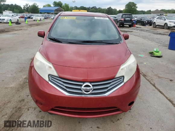 2014 Nissan Note S with VIN 3N1CE2CP3EL428614, listed as a Copart auction lot 56047685 with 183,434 mi miles and Salvage title. Bid and sale history available at DreamBid. Image 5.