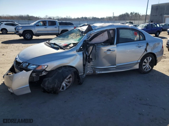 2009 Honda Civic Sdn LX with VIN 2HGFA165X9H308674, listed as a Copart auction lot 45486995 with 0 mi miles and Salvage Title. Bid and sale history available at carsss.com. Image 1.