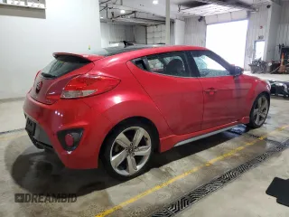 2013 Hyundai Veloster Turbo z VIN KMHTC6AE7DU111060, wystawiony jako Copart lot #57816425 z przebiegiem 140 842 mil mil oraz Szkoda całkowita • Salvage title. Historia ofert i sprzedaży dostępna na DreamBid. Obrazek 3.