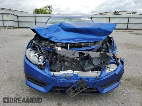 2018 Honda Civic LX with VIN 2HGFC2F54JH523651, listed as a Copart auction lot 51347155 with 61,839 mi miles and Salvage Title. Bid and sale history available at DreamBid. Image 5.