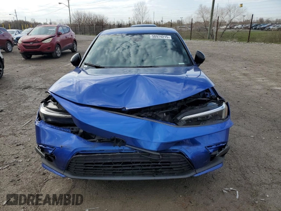 2023 Honda Civic Sport with VIN 2HGFE2F55PH502729, listed as a Copart auction lot 50946685 with Not provided miles and Salvage title. Bid and sale history available at DreamBid. Image 5.