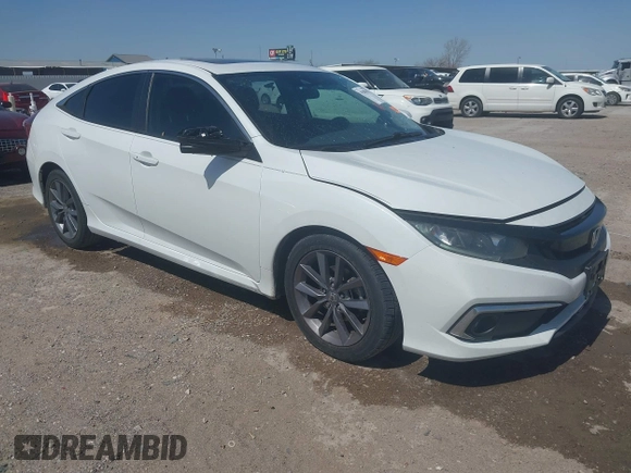 2019 Honda Civic Sedan EX with VIN 19XFC1F34KE008721, listed as a IAAI auction lot 41845651 with 80,991 mi miles. Bid and sale history available at carsss.com. Image 1.
