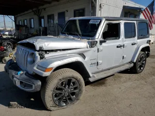 2023 Jeep Wrangler Sahara with VIN 1C4JJXP60PW689291, listed as a Copart auction lot 50270035 with 9,028 mi miles and Salvage Title. Bid and sale history available at DreamBid. Image 1.