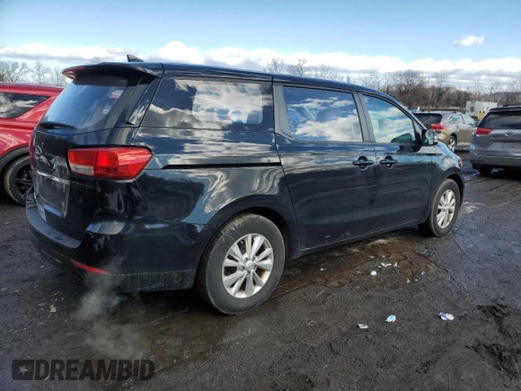 2017 Kia Sedona L with VIN KNDMA5C12H6291724, listed as a Copart auction lot 43546065 with 68,271 mi miles and Salvage Title. Bid and sale history available at carsss.com. Image 3.