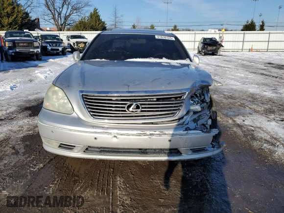 2004 Lexus LS 430 with VIN JTHBN36F240135489, listed as a Copart auction lot 41916125 with Not Provided miles and Salvage Title. Bid and sale history available at DreamBid. Image 5.