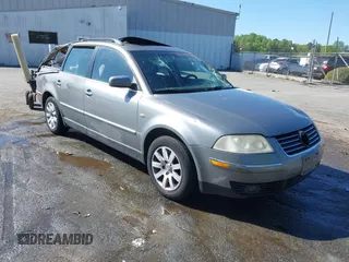2003 Volkswagen Passat GLS with VIN WVWVD63B13E072679, listed as a IAAI auction lot 41997216 with 241,035 mi miles and . Bid and sale history available at DreamBid. Image 1.