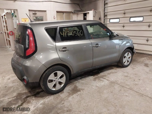 2016 Kia Soul with VIN KNDJN2A26G7289579, listed as a IAAI auction lot 41710560 with NaN miles. Bid and sale history available at carsss.com. Image 4.
