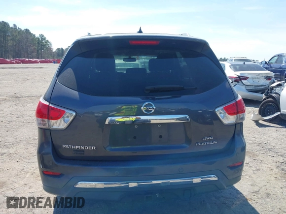 2014 Nissan Pathfinder S with VIN 5N1AR2MM3EC603111, listed as a IAAI auction lot 41815459 with 169,276 mi miles and . Bid and sale history available at DreamBid. Image 16.