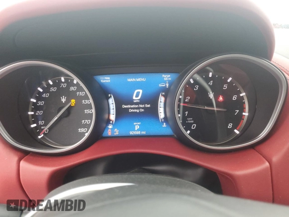 2019 Maserati Levante GranSport with VIN ZN661XUS0KX320617, listed as a Copart auction lot 49029974 with 92,698 mi miles. Bid and sale history available at carsss.com. Image 9.