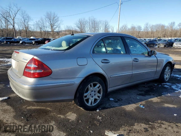 2004 Mercedes-Benz E-Class 3.2L with VIN WDBUF82J84X121052, listed as a Copart auction lot 46102465 with 0 mi miles and Salvage Title. Bid and sale history available at carsss.com. Image 3.