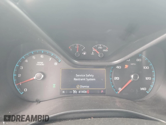 2020 Chevrolet Colorado 4WD LT with VIN 1GCGTCEN3L1205113, listed as a Copart auction lot 73558044 with 61,406 mi miles and Salvage title. Bid and sale history available at DreamBid. Image 9.