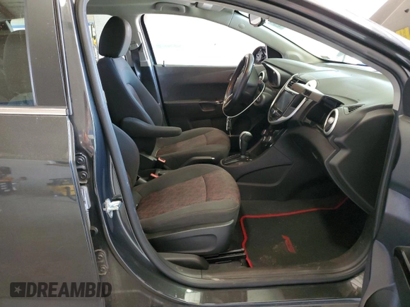 2017 Chevrolet Sonic LT with VIN 1G1JD6SH8H4105879, listed as a Copart auction lot 51037195 with 56,893 mi miles and Salvage Title. Bid and sale history available at carsss.com. Image 7.