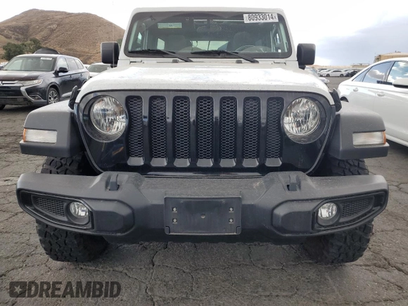2022 Jeep Wrangler Unlimited Willys with VIN 1C4HJXDN3NW263019, listed as a Copart auction lot 80933014 with 16,231 mi miles and Salvage Title. Bid and sale history available at DreamBid. Image 5.