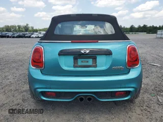 2018 MINI Convertible Cooper S with VIN WMWWG9C59J3D22587, listed as a Copart auction lot 61673415 with 34,935 mi miles and Salvage title. Bid and sale history available at DreamBid. Image 6.