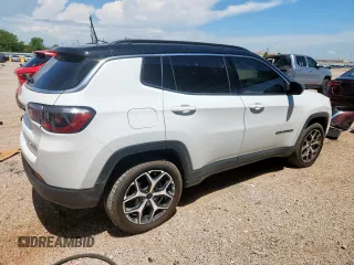 2025 Jeep Compass Limited z VIN 3C4NJDCN1ST523924, wystawiony jako Copart lot #63742705 z przebiegiem 22 210 mil mil oraz Czysty tytuł • Clean title. Historia ofert i sprzedaży dostępna na DreamBid. Obrazek 3.