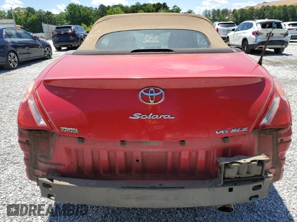 2005 Toyota Solara SE z VIN 4T1FA38P25U046368, wystawiony jako Copart lot #57821155 z przebiegiem 255 702 mil mil oraz Szkoda całkowita • Salvage title. Historia ofert i sprzedaży dostępna na DreamBid. Obrazek 6.