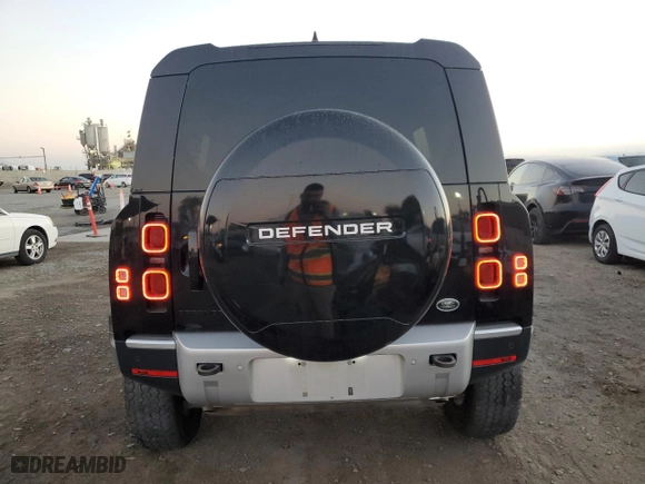 2023 Land Rover Defender with VIN SALEK7EX2P2143408, listed as a Copart auction lot 86923074 with 44,686 mi miles and Salvage Title. Bid and sale history available at carsss.com. Image 6.