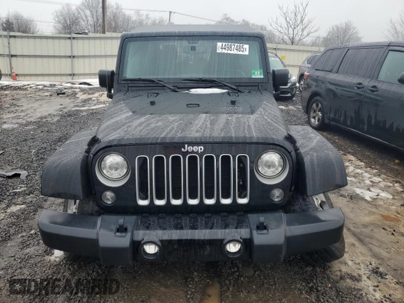 2018 Jeep Wrangler JK Unlimited Sahara with VIN 1C4HJWEG9JL927443, listed as a Copart auction lot 44987485 with 71,252 mi miles and Salvage Title. Bid and sale history available at carsss.com. Image 5.
