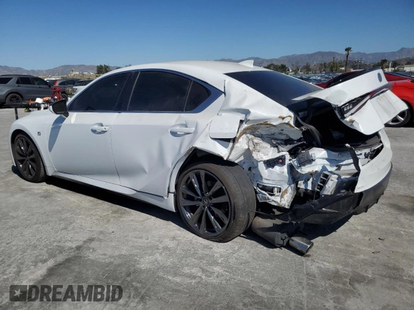 2024 Lexus IS 350 F Sport with VIN JTHGZ1B29R5074427, listed as a Copart auction lot 89104165 with 16,787 mi miles and Salvage title. Bid and sale history available at DreamBid. Image 2.