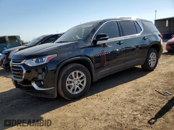 2018 Chevrolet Traverse LT Cloth with VIN 1GNERGKW6JJ263280, listed as a Copart auction lot 59155255 with 86,255 mi miles and Salvage title. Bid and sale history available at DreamBid. Image 1.