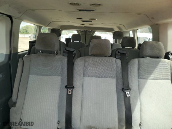 2015 Ford Transit Wagon XL with VIN 1FBZX2ZM9FKA38851, listed as a Copart auction lot 48593945 with 197,409 mi miles and Salvage Title. Bid and sale history available at carsss.com. Image 10.