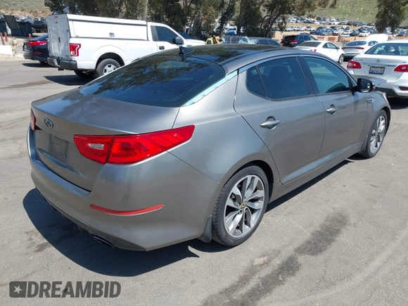 2014 Kia Optima SXL Turbo with VIN 5XXGR4A66EG301327, listed as a IAAI auction lot 41978246 with 140,107 mi miles and . Bid and sale history available at DreamBid. Image 4.