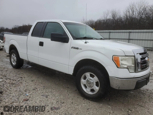 2009 Ford F-150 STX with VIN 1FTRX12809KB12665, listed as a Copart auction lot 42559065 with 300,074 mi miles and Salvage Title. Bid and sale history available at DreamBid. Image 4.