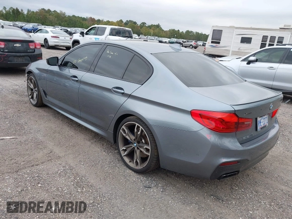 2019 BMW 5 Series M550i xDrive with VIN WBAJB9C57KB289439, listed as a IAAI auction lot 40634389 with 85,992 mi miles and . Bid and sale history available at DreamBid. Image 3.