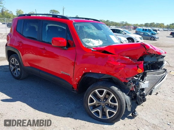 2018 Jeep Renegade Altitude with VIN ZACCJBBB0JPJ53636, listed as a IAAI auction lot 41859778 with 35,356 mi miles and . Bid and sale history available at DreamBid. Image 1.