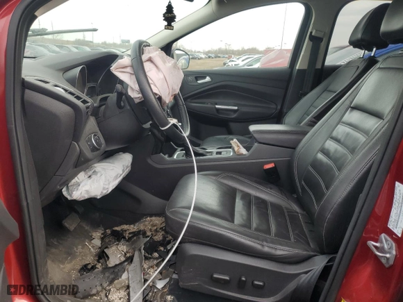 2017 Ford Escape Titanium with VIN 1FMCU0JD8HUC09263, listed as a Copart auction lot 49037975 with 90,086 mi miles and Clean Title. Bid and sale history available at carsss.com. Image 7.