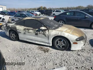 1998 Mitsubishi Eclipse GS-T with VIN 4A3AK54F8WE087052, listed as a Copart auction lot 77439464 with 119,881 mi miles and Salvage Title. Bid and sale history available at carsss.com. Image 4.